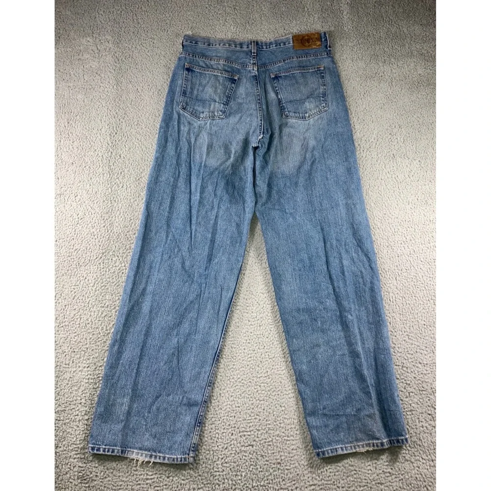 Vtg‎ Nautica Jeans Straight Leg Men 36x34 Blue Medium Wash Relaxed Fit Y2K 90s